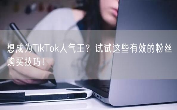 想成为TikTok人气王？试试这些有效的粉丝购买技巧！