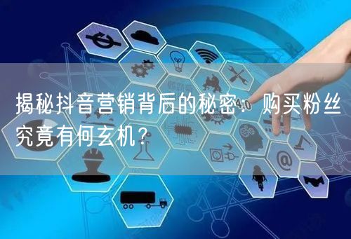 揭秘抖音营销背后的秘密：购买粉丝究竟有何玄机？