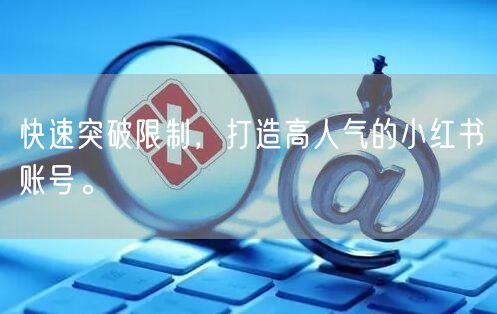 快速突破限制，打造高人气的小红书账号。